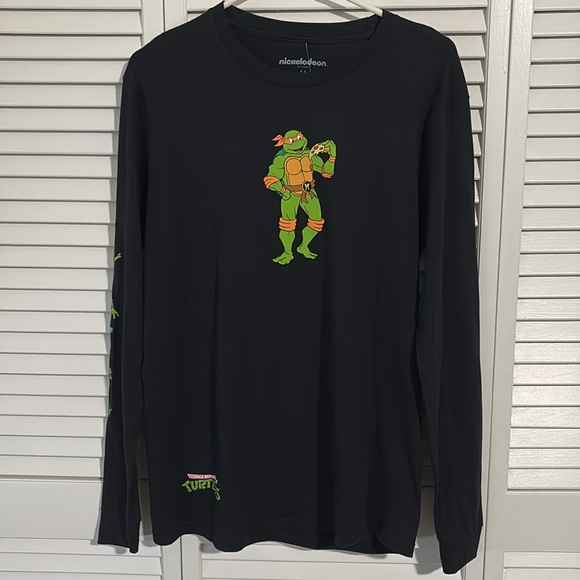 NWT TMNT Teenage Mutant Ninja Turtles Long Sleeve Shirt Medium - Picture 9 of 10